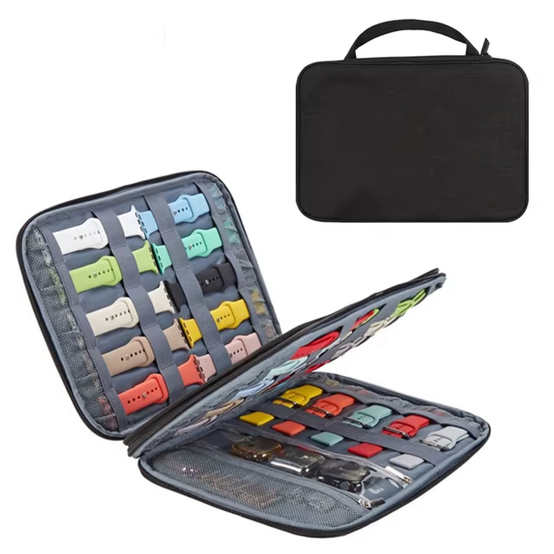 Watchband Storage Bag for Apple Watch Multifunction Watch Strap Organizer Box Watchband Storage Case - ZePacKs