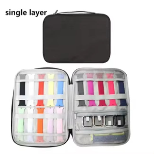 Watchband Storage Bag for Apple Watch Multifunction Watch Strap Organizer Box Watchband Storage Case - ZePacKs 