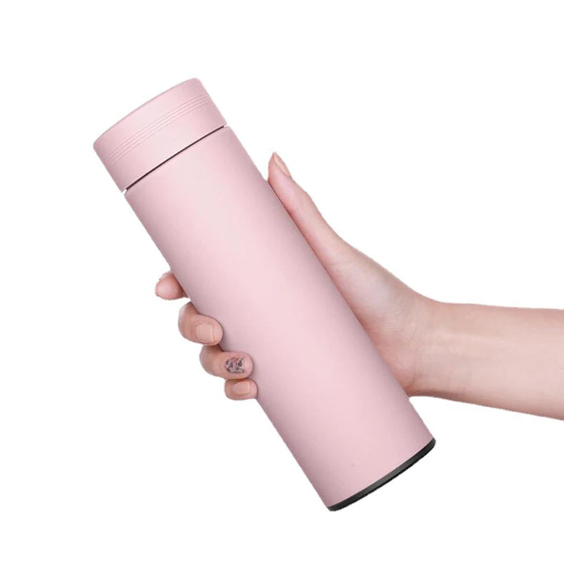 500Ml Smart Water Bottle Stainless Steel Thermos Temperature Display Leakproof Vacuum Flasks Coffee Cup Milk Mug Christmas Gift - ZePacKs 