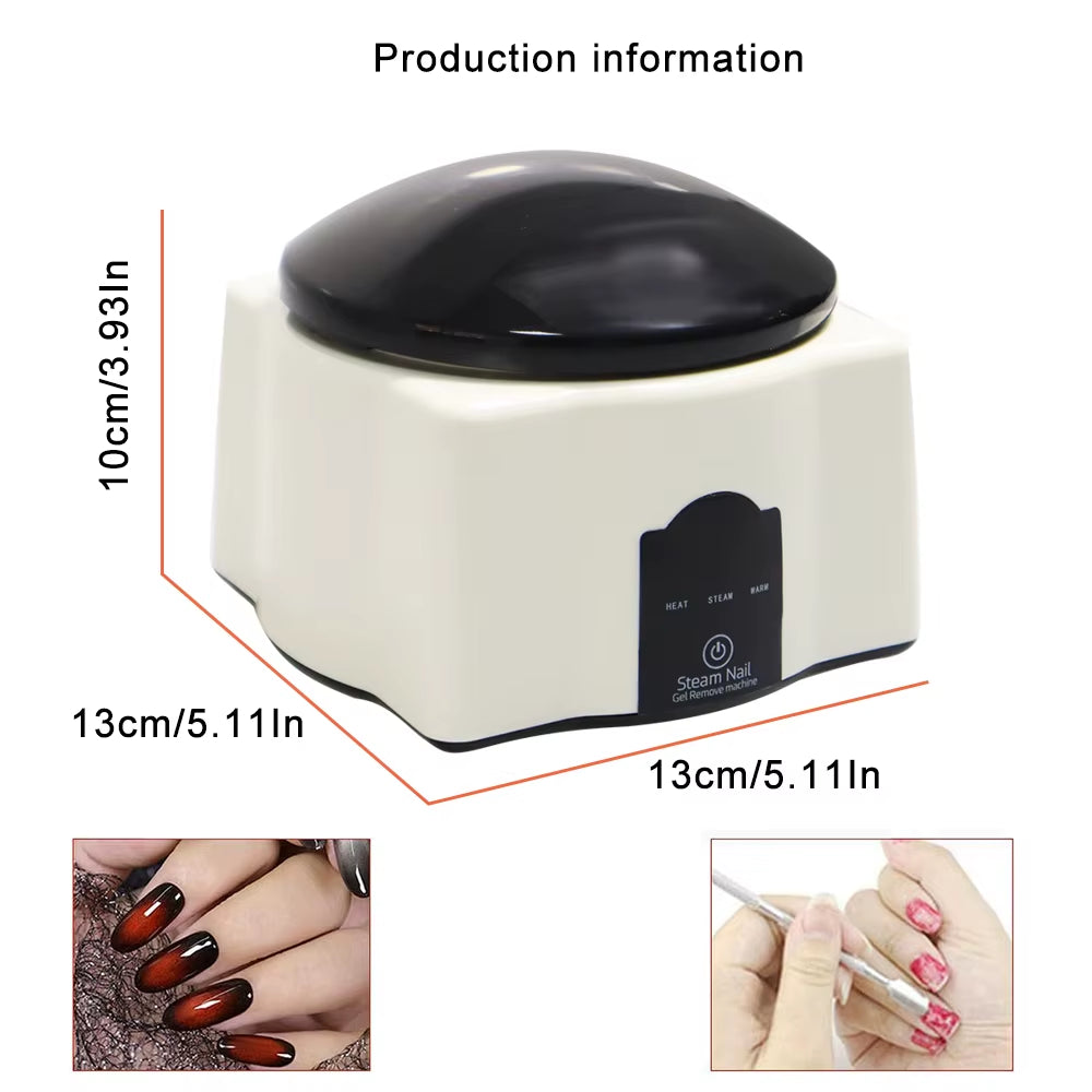 36W Steam Gel Nail Polish Remover Gel Polishing Remover Electric Nail Enhancement Tools Suitable for Nail Salons and Household - ZePacKs 