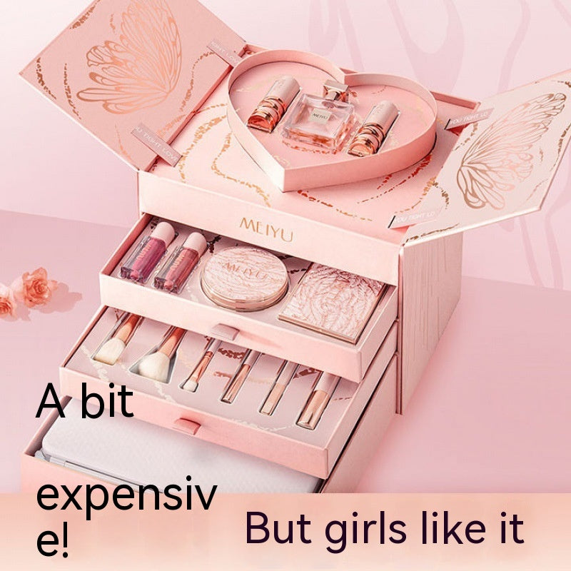 Christmas for Girls Cosmetics Lipstick Set of Beauty Gift Box - ZePacKs 