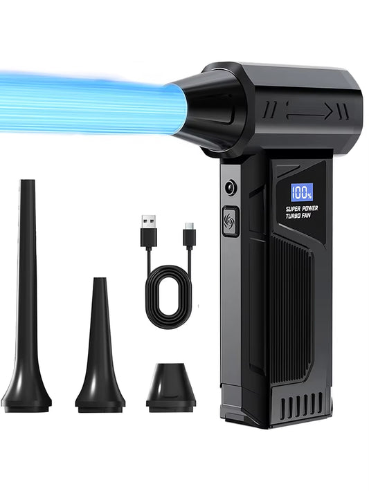 Portable Electric Air Blower Turbo Jet Fan Brushless Motor Highspeed Mini Turbo Jet Fan Adjustable Wind Violent Blower 110000RPM - ZePacKs 
