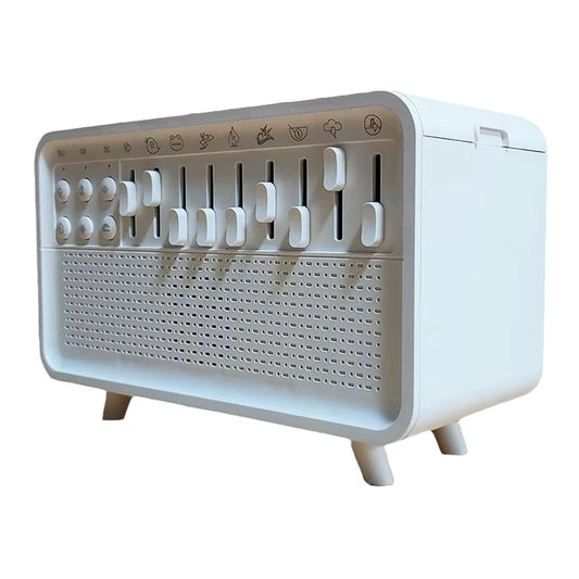 White Noise Sleep Sound Machine with Bluetooth Speaker Aroma Diffuser Night Light All in One Relaxation Device - ZePacKs 