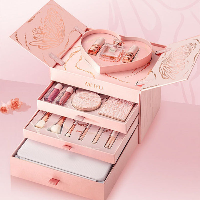 Christmas for Girls Cosmetics Lipstick Set of Beauty Gift Box - ZePacKs 