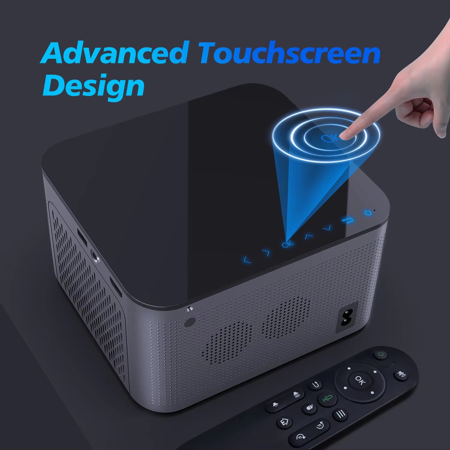 Android 11 4K Smart Projector 580ANSI 1920*1080P Full HD Wifi6 BT5.0 Allwinner H713 Voice Control Home Cinema Theater - ZePacKs 