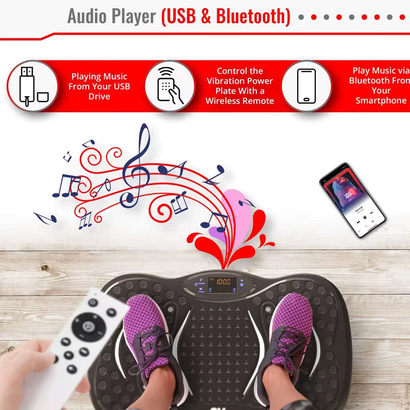 Home Fat Shaking Machine Weight Loss Vibration Machine Lazy Standing Fitness Vibration Machine Mini Body Shaping Machine - ZePacKs 