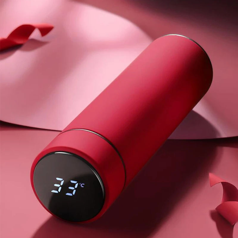 500Ml Smart Water Bottle Stainless Steel Thermos Temperature Display Leakproof Vacuum Flasks Coffee Cup Milk Mug Christmas Gift - ZePacKs 